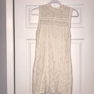 Hollister cream lace mini dress!